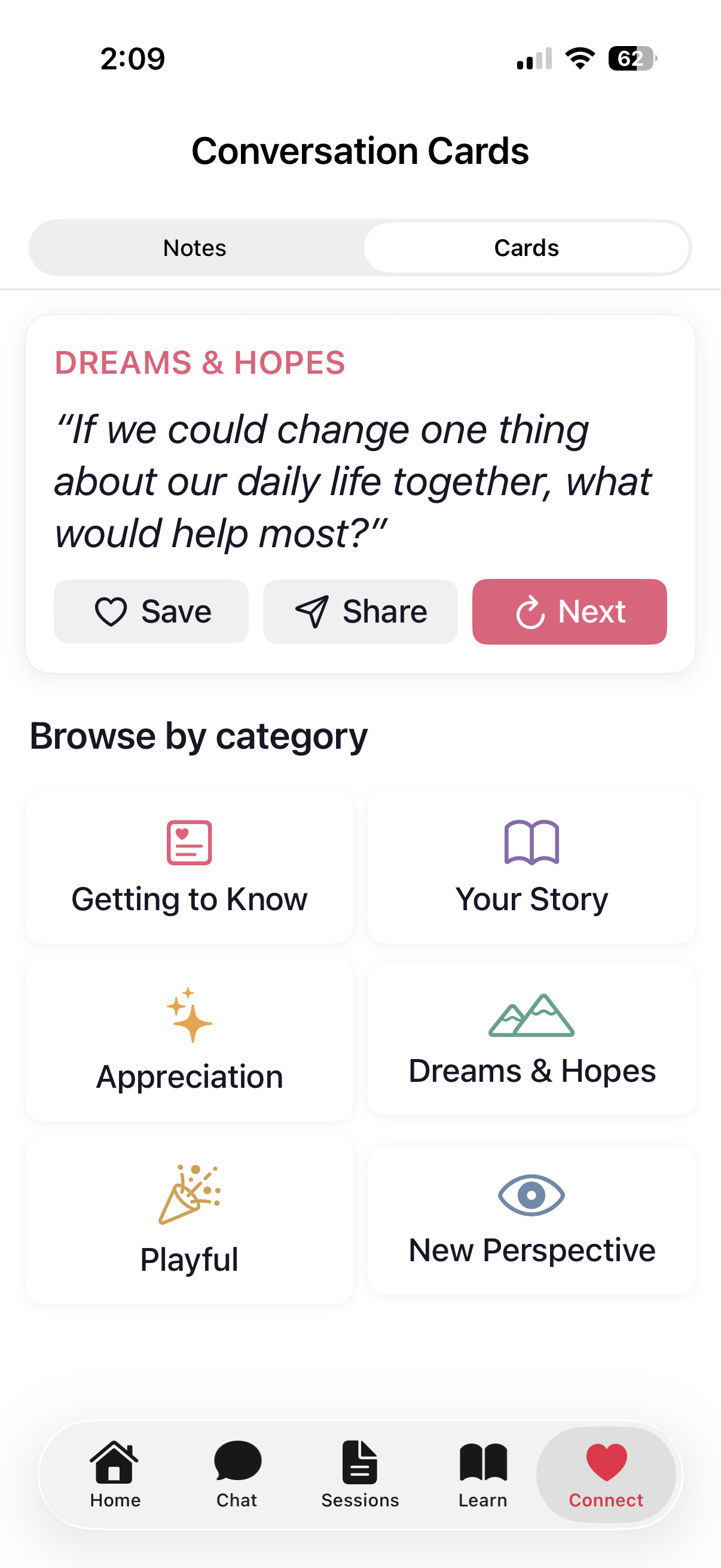 Conversation cards