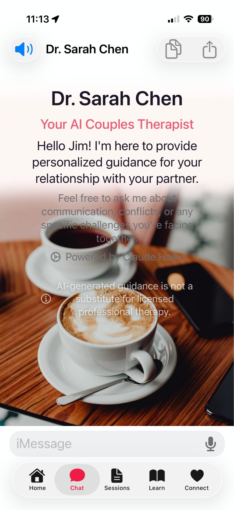 Private chat with Dr. Sarah Chen